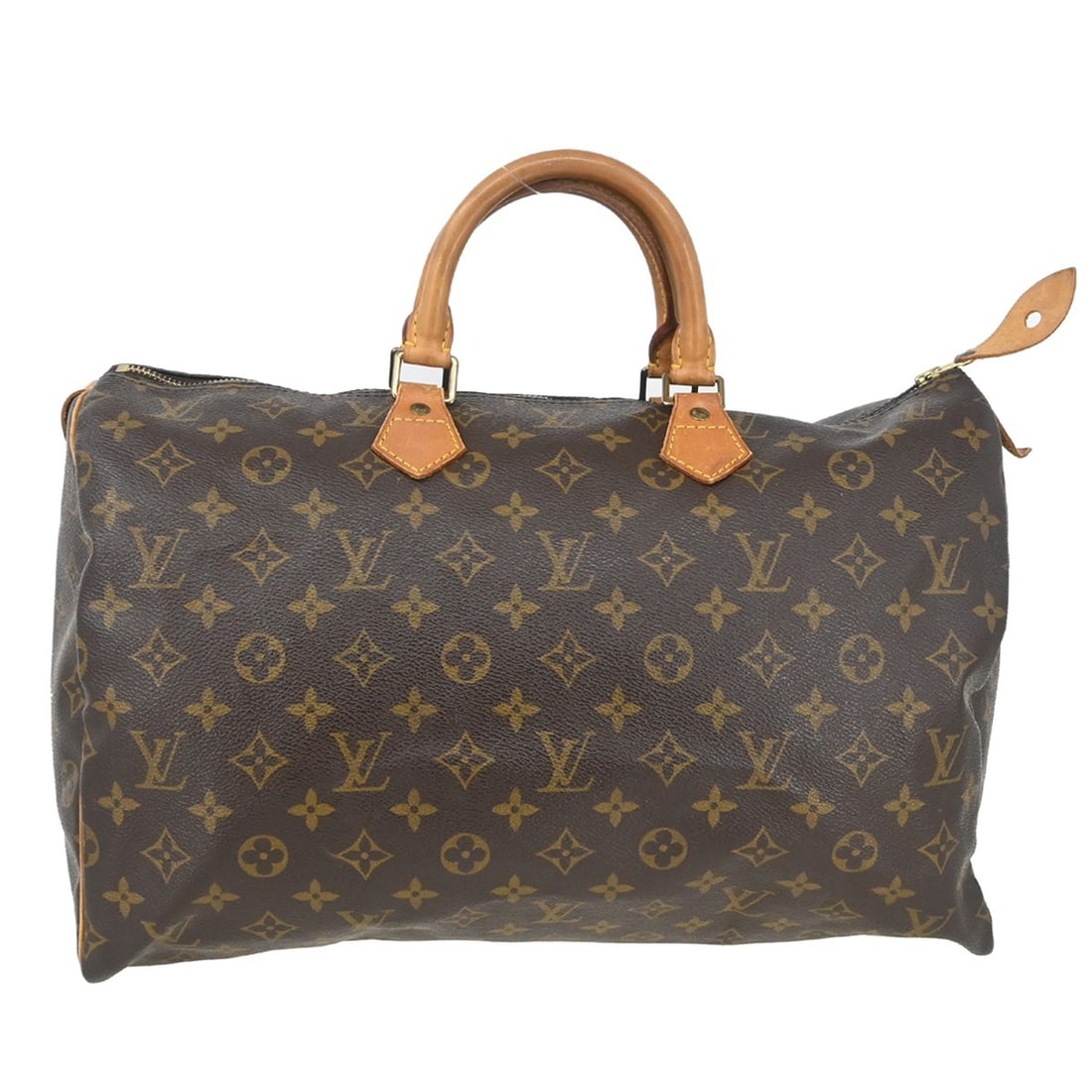 Louis Vuitton Speedy 40 Monogram Canvas Duffle Bag: Louis Vuitton Speedy 40 Monogram Canvas Duffle Bag This is a Louis Vuitton Monogram Speedy 40 duffle handbag crafted from monogram canvas leather. Featuring a classic brown monogram pattern, this larg