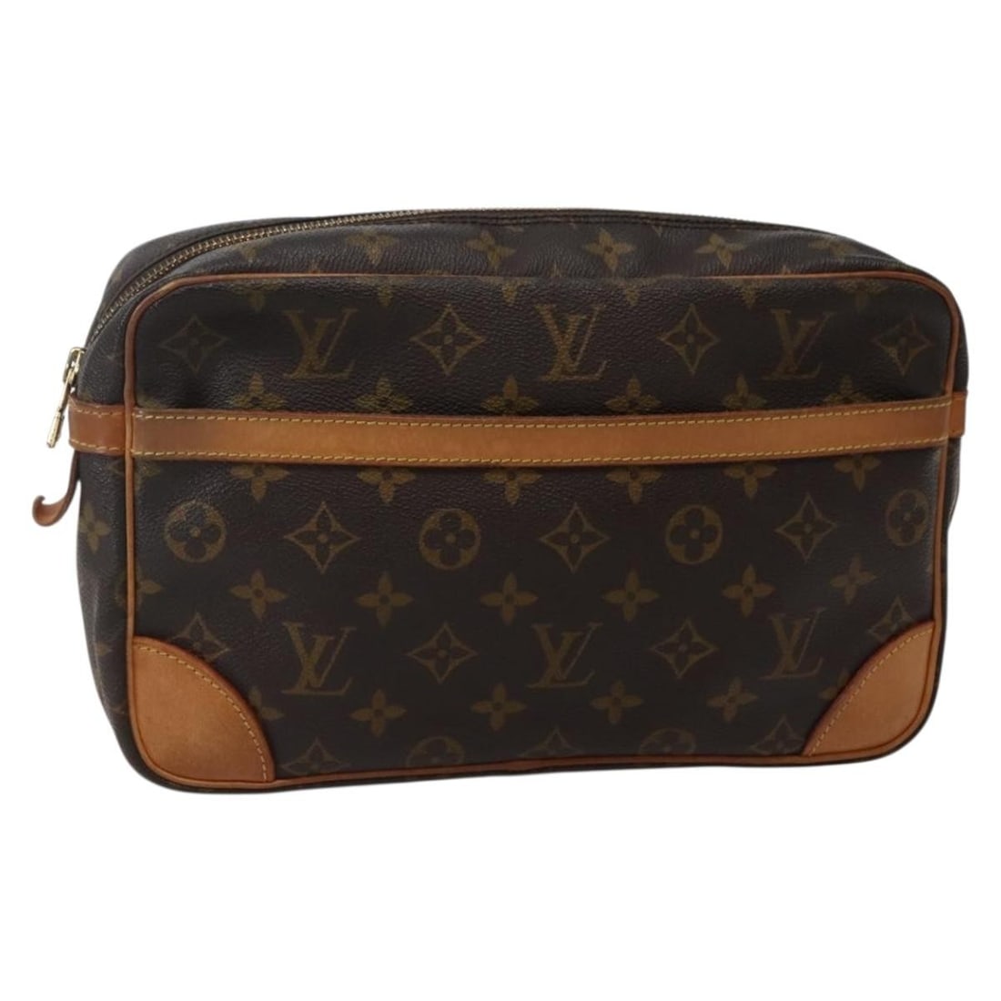 Louis Vuitton Monogram Compiegne 28 Clutch Bag M51845 Authentic: Louis Vuitton Monogram Compiegne 28 Clutch Bag M51845 Authentic This exquisite LOUIS VUITTON Monogram Compiegne 28 Clutch Bag embodies elegance and practicality. Crafted from high-quality Monogram Can