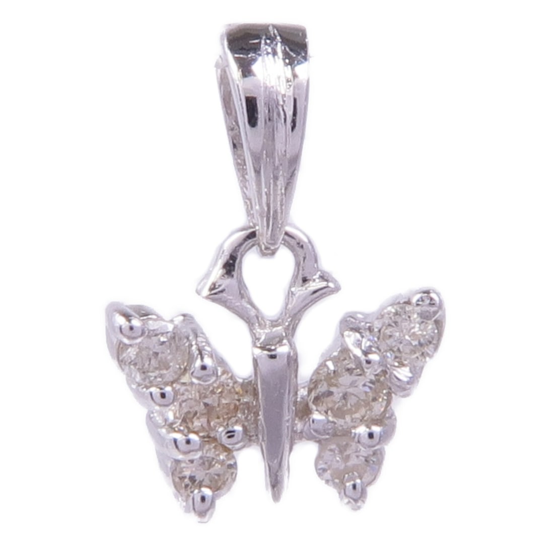 Diamond Pendant Top in 18K White Gold by JEWELRY: Diamond Pendant Top in 18K White Gold by JEWELRY This exquisite pendant top is crafted from 18K white gold, showcasing a stunning clear diamond that adds a touch of elegance to any jewelry collection.