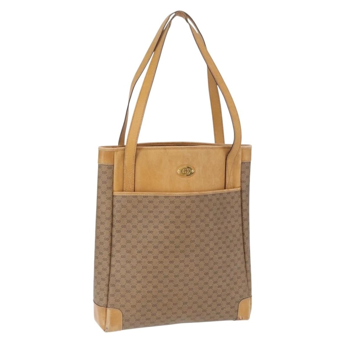 Gucci Beige GG Supreme PVC Leather Tote 002 37 0035 Italy: Gucci Beige GG Supreme PVC Leather Tote 002 37 0035 Italy This is a Gucci GG Supreme tote bag crafted from beige and gold PVC leather with GG canvas accents. The bag features a spacious interior, dual