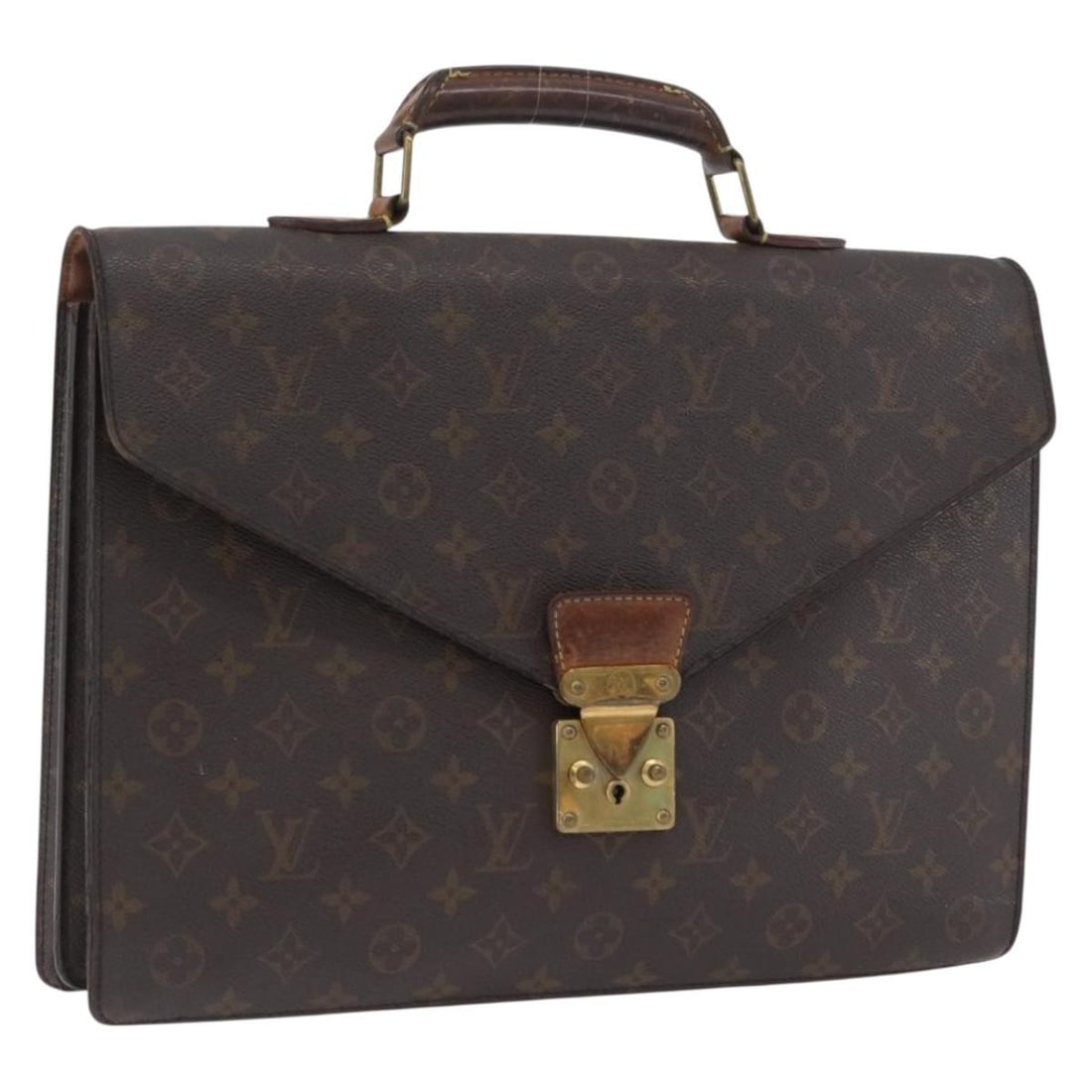 Monogram Canvas Serviette Conseiller Briefcase by Louis Vuitton M53331: Monogram Canvas Serviette Conseiller Briefcase by Louis Vuitton M53331 This Louis Vuitton Monogram Serviette Conseiller Briefcase features the iconic monogram canvas exterior and is designed for women