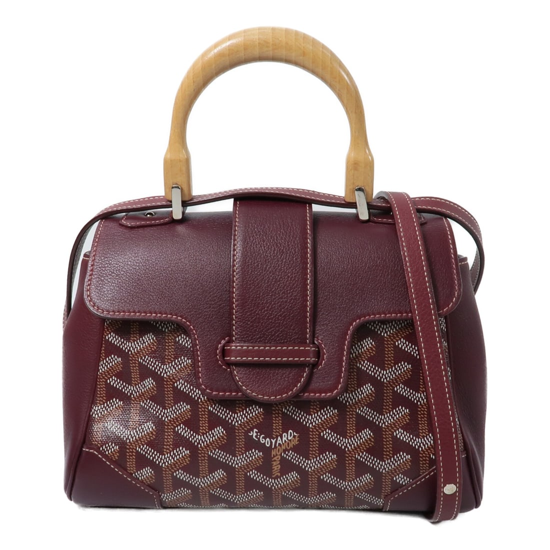 Goyard Saigon Souple Mini Red PVC Coated Canvas Shoulder Bag: Goyard Saigon Souple Mini Red PVC Coated Canvas Shoulder Bag This Goyard Saigon Souple Mini Bag is a versatile 2-way shoulder bag crafted from red PVC coated canvas. It features a compact design with 
