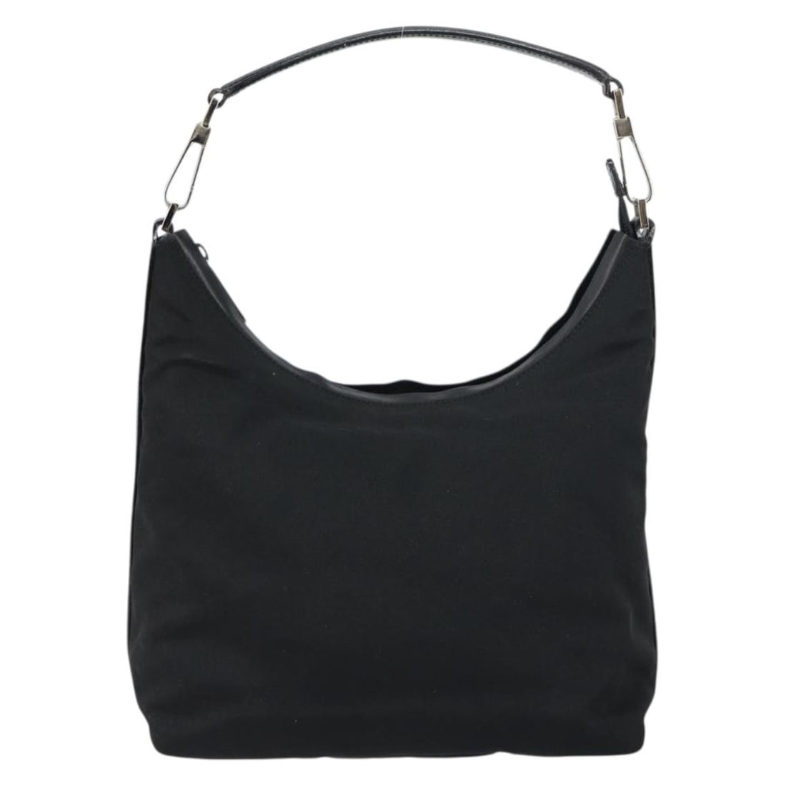 Gucci Black Nylon Zip Hobo Shoulder Bag 24cm x 17cm x 9cm: Gucci Black Nylon Zip Hobo Shoulder Bag 24cm x 17cm x 9cm This Gucci Zip Hobo bag is crafted from black nylon and designed for female use. The bag features a spacious main compartment, shoulder strap,