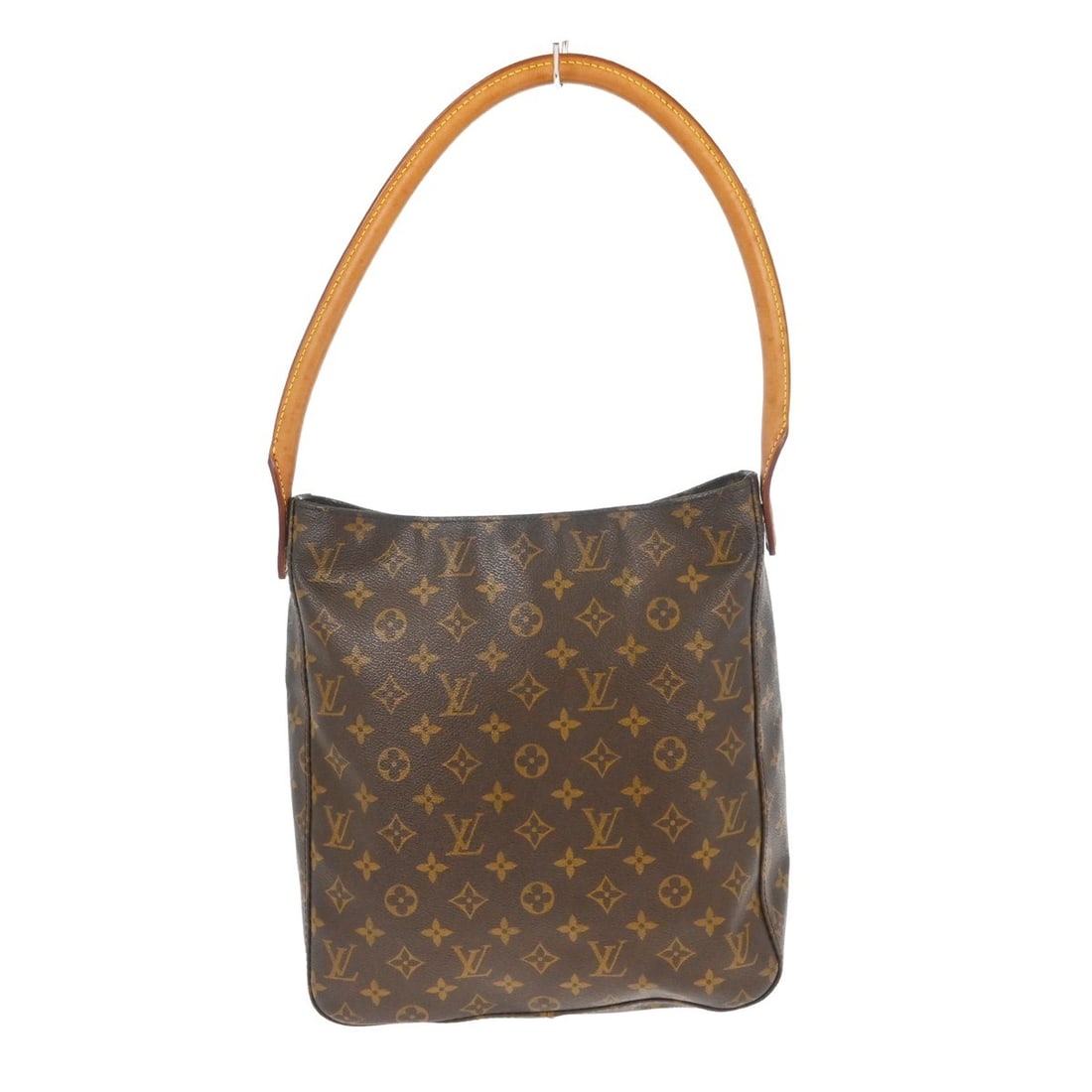 Louis Vuitton Monogram Canvas Looping Tote Bag: Louis Vuitton Monogram Canvas Looping Tote Bag This Louis Vuitton Monogram Looping Handbag is crafted from classic brown monogram canvas and is designed for women. Made in France, the bag features a s