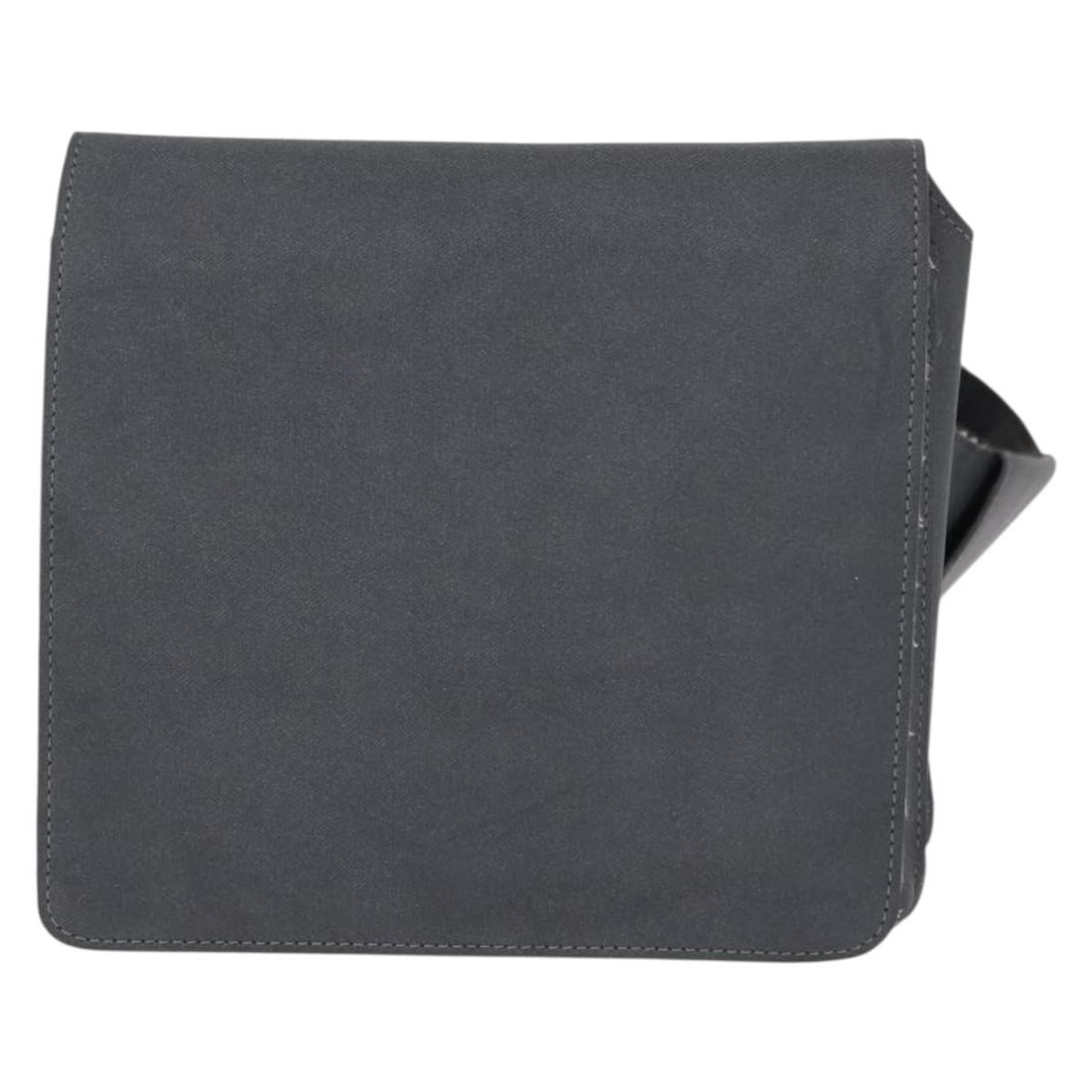 Chanel Nylon Gray Unisex Sport Line Waist Bag 15cm by 14cm by 5cm: Chanel Nylon Gray Unisex Sport Line Waist Bag 15cm by 14cm by 5cm This pre-owned Chanel Sport Line waist bag in gray nylon features a unisex design. It shows significant signs of wear including surfac