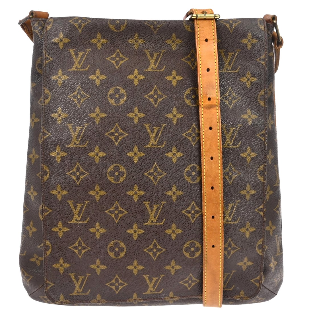 Louis Vuitton Monogram Canvas Musette Salsa Shoulder Bag: Louis Vuitton Monogram Canvas Musette Salsa Shoulder Bag This Louis Vuitton Musette Salsa Handbag features the brand's iconic Monogram Canvas in brown. Designed for unisex use, the bag shows visible s