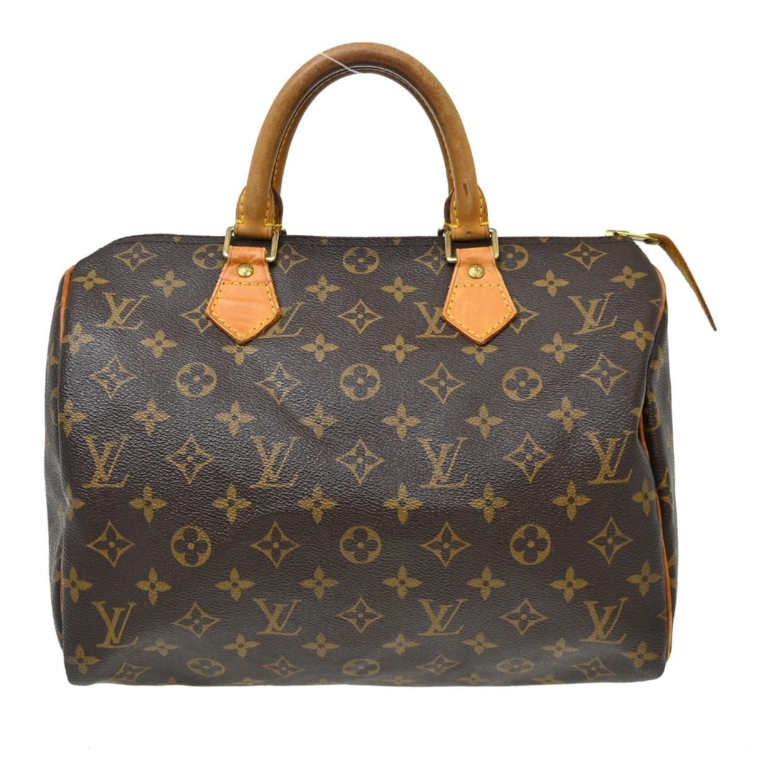 Louis Vuitton Speedy Brown Monogram Canvas Handbag 30cm x 21cm x 17cm: Louis Vuitton Speedy Brown Monogram Canvas Handbag 30cm x 21cm x 17cm This Louis Vuitton Speedy Handbag features the iconic monogram canvas in brown, designed for women. The bag is crafted from durabl