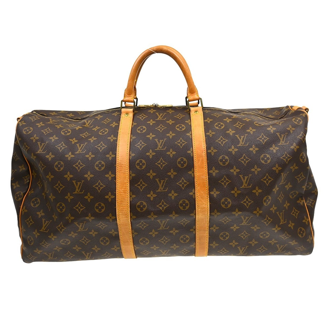 Louis Vuitton Keepall Bandouliere Monogram Canvas Travel Bag: Louis Vuitton Keepall Bandouliere Monogram Canvas Travel Bag This Louis Vuitton Keepall Bandouliere Bag is crafted from the iconic Monogram canvas in a classic brown hue. Designed for unisex use, it o
