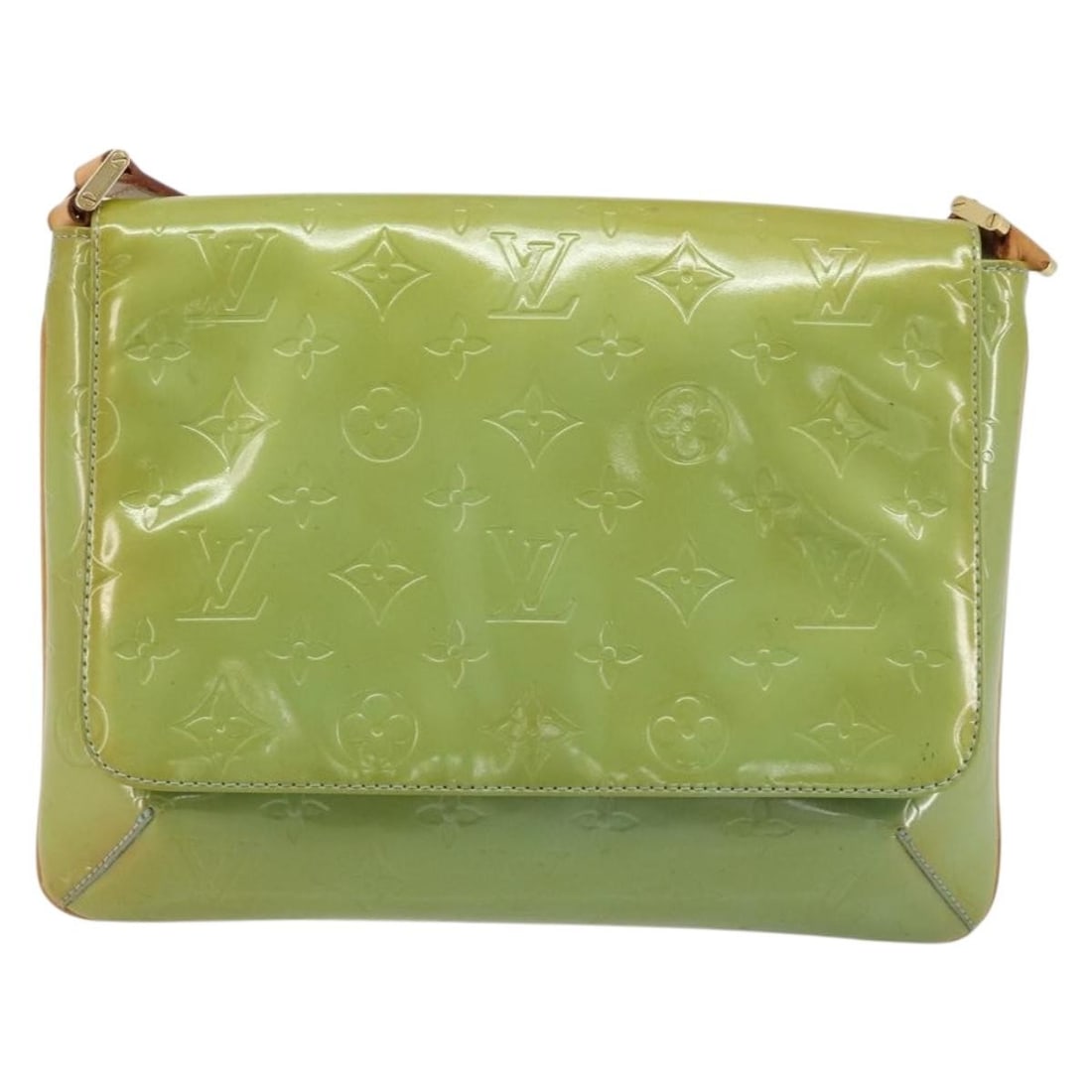 Louis Vuitton Monogram Vernis Thompson Street Blue Patent Leather Handbag (1 of 18)