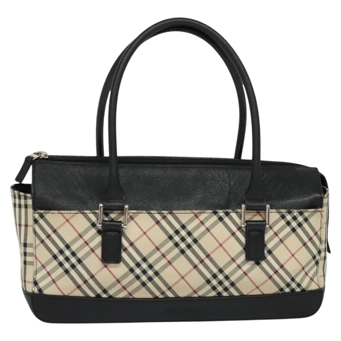 Burberry Nova Check Canvas and Leather Beige Women's Handbag (1 of 18)