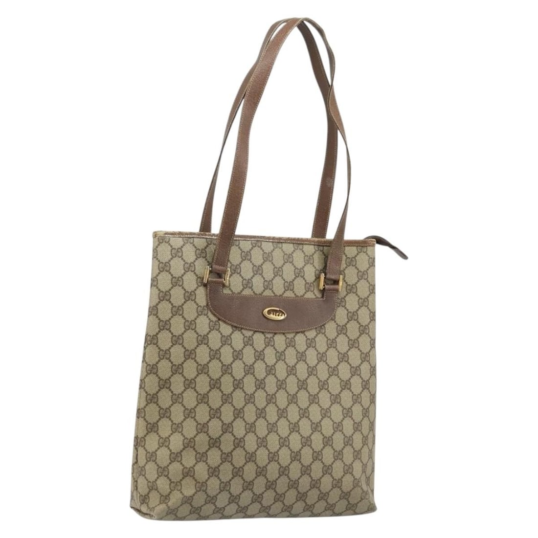 Gucci GG Supreme Beige Gold PVC Tote Bag Model 002 39 6130: Gucci GG Supreme Beige Gold PVC Tote Bag Model 002 39 6130 This is a Gucci GG Supreme tote bag crafted from beige and gold PVC leather with GG canvas accents. Designed for women, it features a spaciou