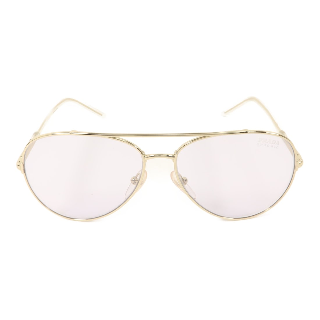 Prada SPR66X women sunglasses light gold metal PVC: Prada SPR66X women sunglasses light gold metal PVC These PRADA SPR66X sunglasses feature a stylish metal and PVC frame in a light gold color. Designed for women, they offer a sophisticated look and ar