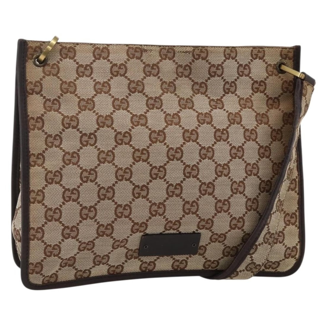 Gucci 91762 GG Canvas Beige Gold Shoulder Bag: Gucci 91762 GG Canvas Beige Gold Shoulder Bag This Gucci GG Canvas shoulder bag features a beige and gold exterior crafted from the iconic GG canvas material. Designed for women, the bag offers a spac