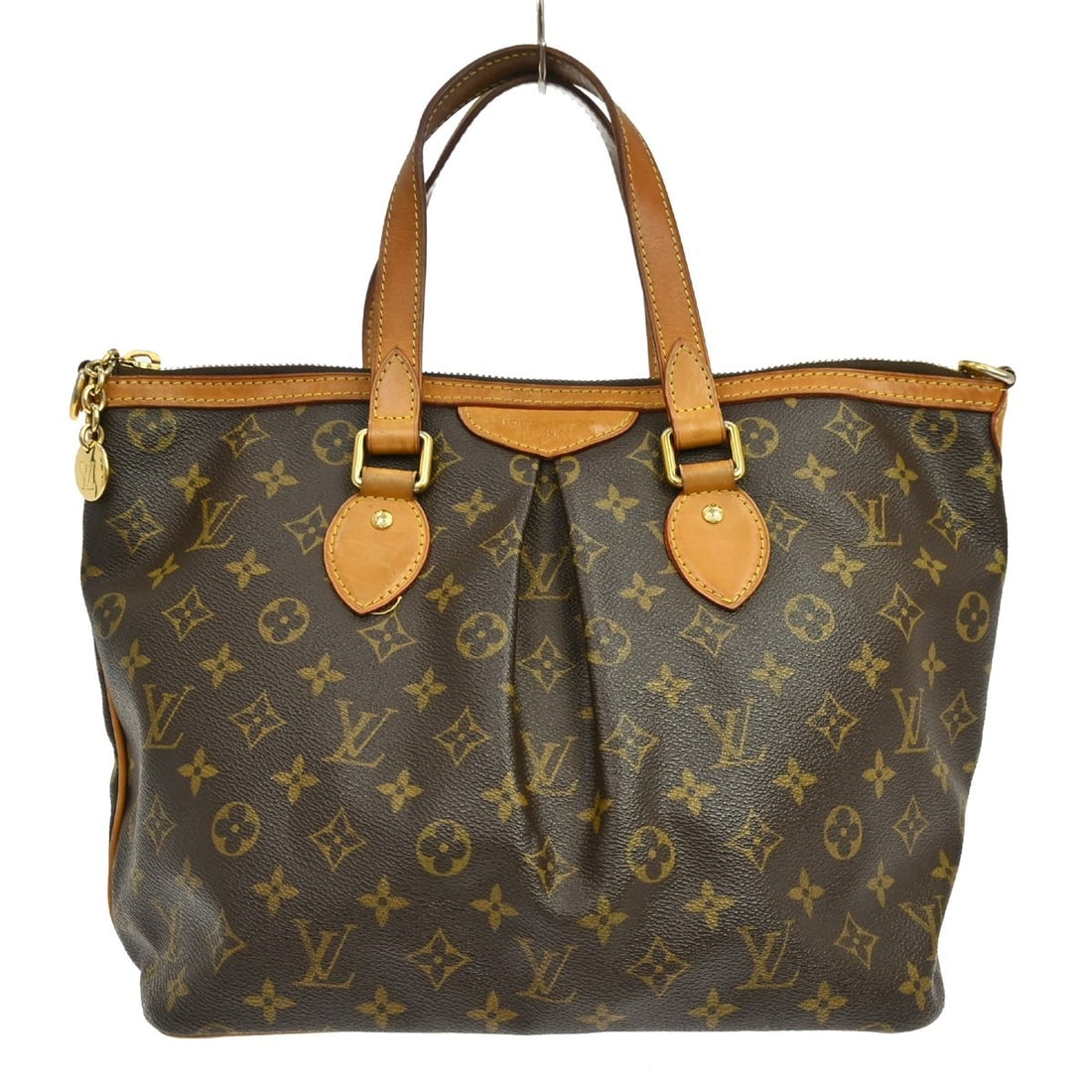Louis Vuitton Palermo PM Monogram Canvas Tote Bag 2Way M40145: Louis Vuitton Palermo PM Monogram Canvas Tote Bag 2Way M40145 This Louis Vuitton Monogram Palermo PM is a vintage 2-way tote bag crafted from signature monogram canvas with leather trim. It features a