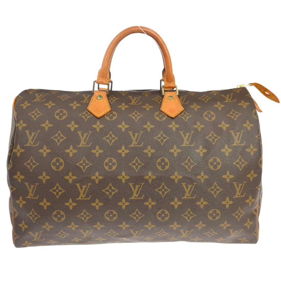 Louis Vuitton Speedy Brown Canvas Handbag 40cm x 26cm x 19cm: Louis Vuitton Speedy Brown Canvas Handbag 40cm x 26cm x 19cm This Louis Vuitton Speedy Handbag features the iconic monogram canvas in brown, designed for women. The bag shows visible signs of wear, in