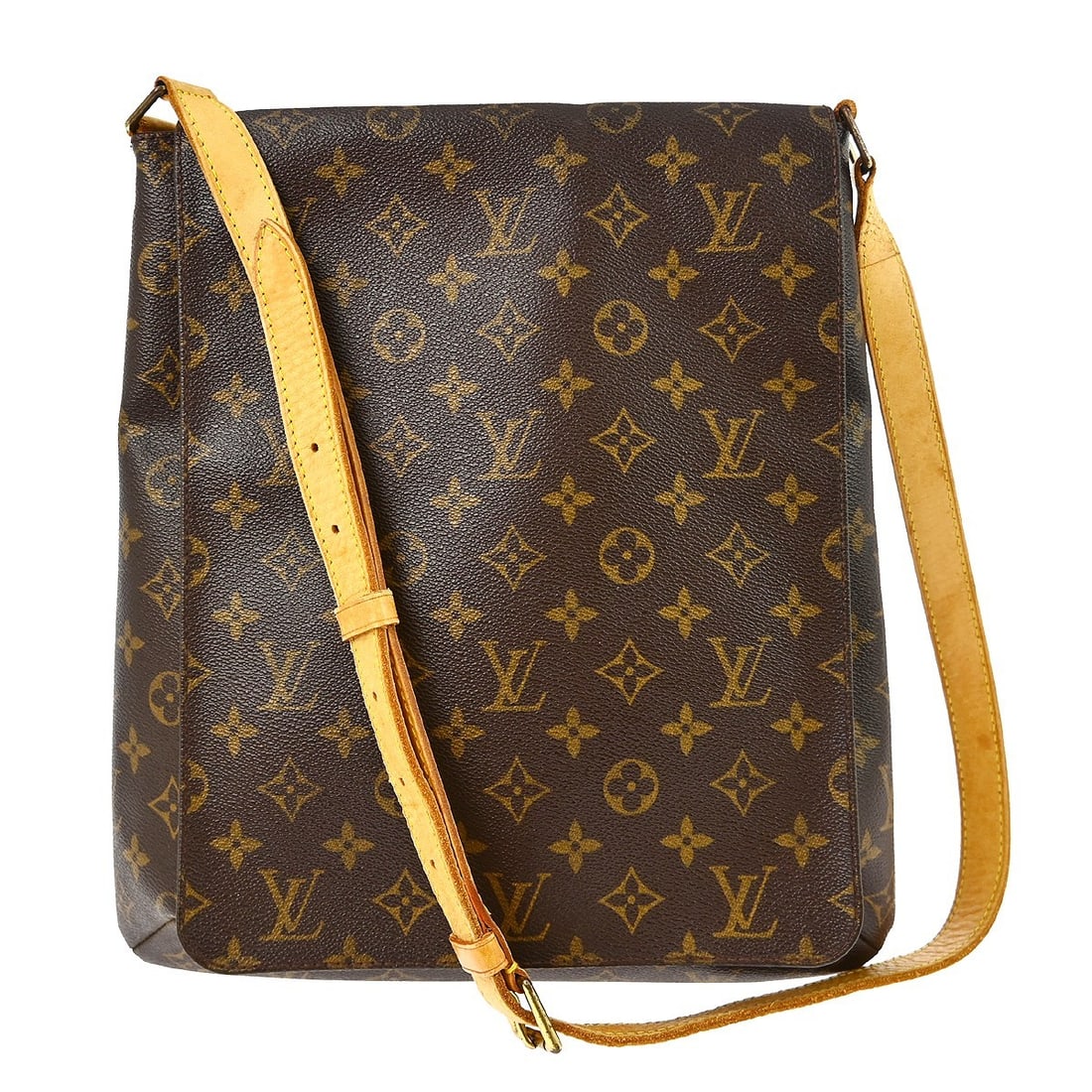 Louis Vuitton Musette Monogram Canvas Shoulder Bag M51256: Louis Vuitton Musette Monogram Canvas Shoulder Bag M51256 This Louis Vuitton Musette shoulder bag features the iconic monogram canvas exterior with brown leather shoulder strap and trim. The bag offer