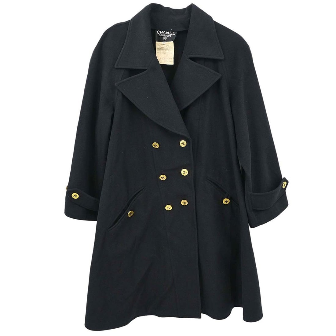 CHANEL black cashmere women s overcoat size 38 (1 of 15)