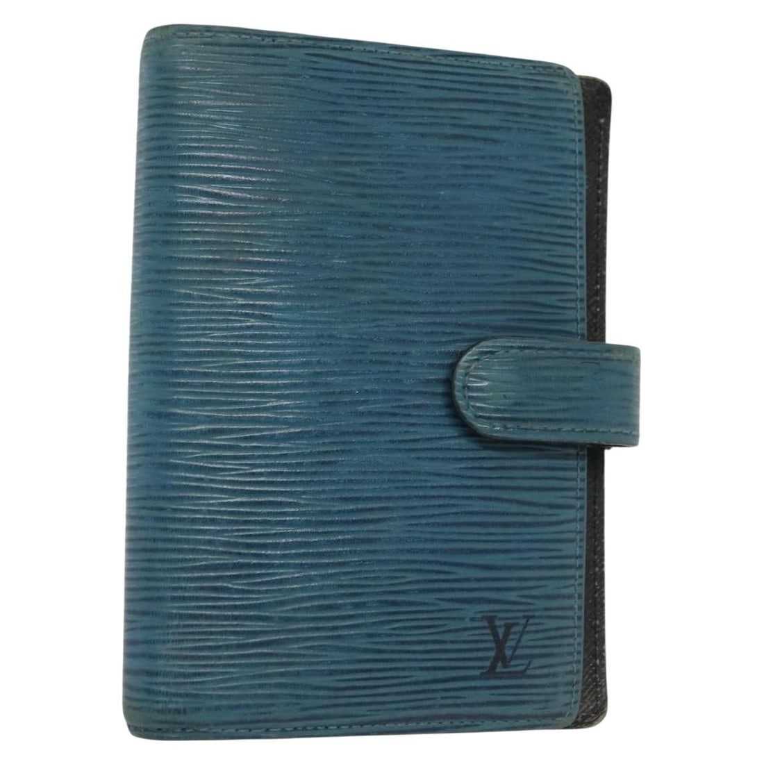 Authentic Louis Vuitton Epi Agenda PM Day Planner Cover Blue R20055: Authentic Louis Vuitton Epi Agenda PM Day Planner Cover Blue R20055 This LOUIS VUITTON Epi Agenda PM Day Planner Cover is a stylish and functional accessory crafted from durable Epi leather in a strik