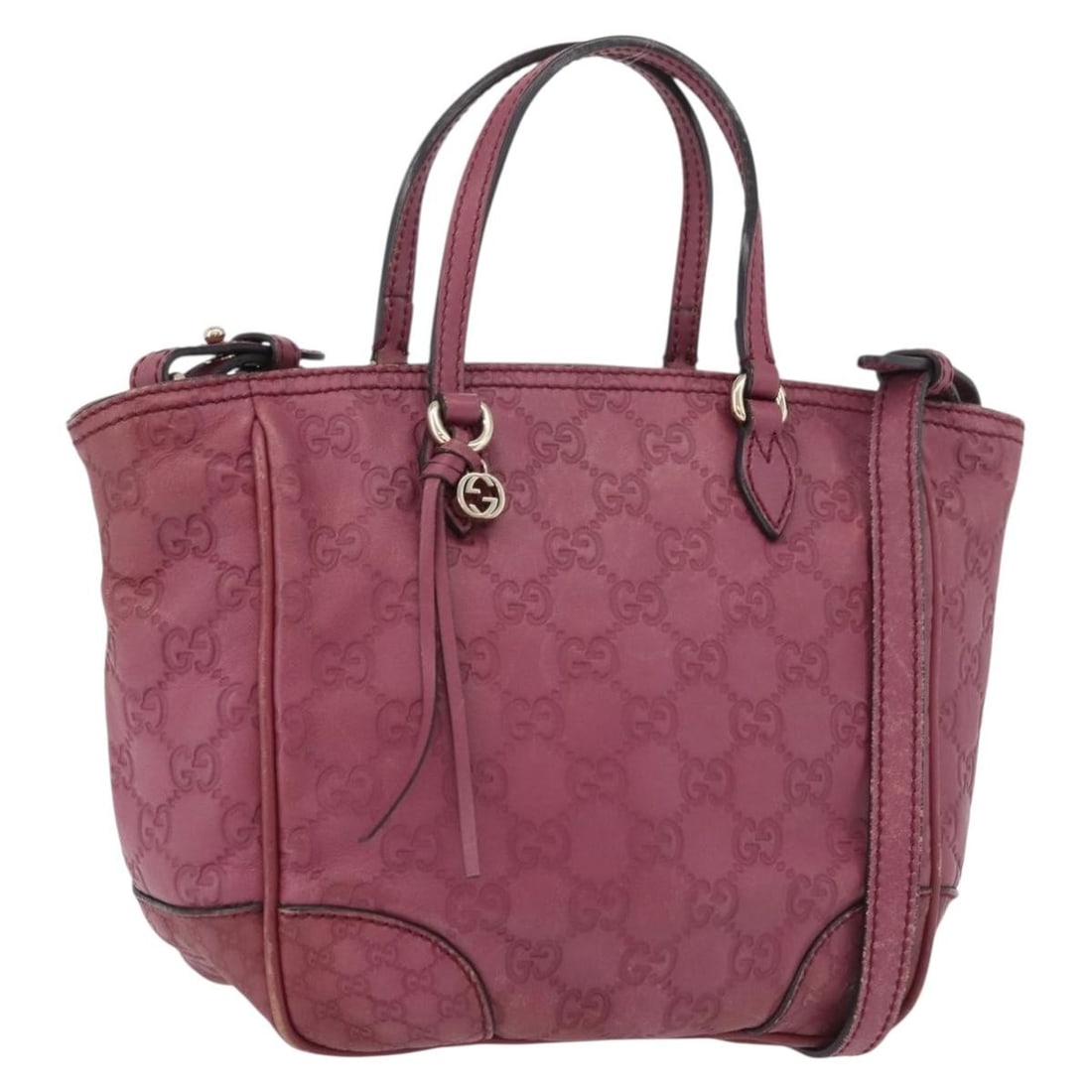 Gucci Guccissima GG Canvas Purple Gold 2way Handbag 353121 Strap: Gucci Guccissima GG Canvas Purple Gold 2way Handbag 353121 Strap This GUCCI GG Canvas Guccissima 2-way handbag features a purple and gold color scheme and is crafted from signature GG canvas. Designed
