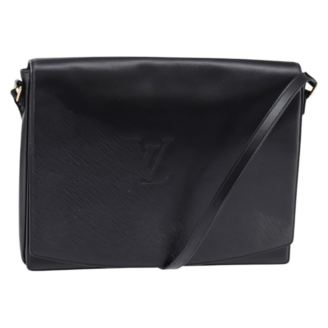 Louis Vuitton Opera Line Rhodes Black Leather Shoulder Bag M63912 Auth: Louis Vuitton Opera Line Rhodes Black Leather Shoulder Bag M63912 Auth This authentic LOUIS VUITTON Opera line Rhodes Shoulder Bag is a stylish and practical accessory crafted in luxurious black leath