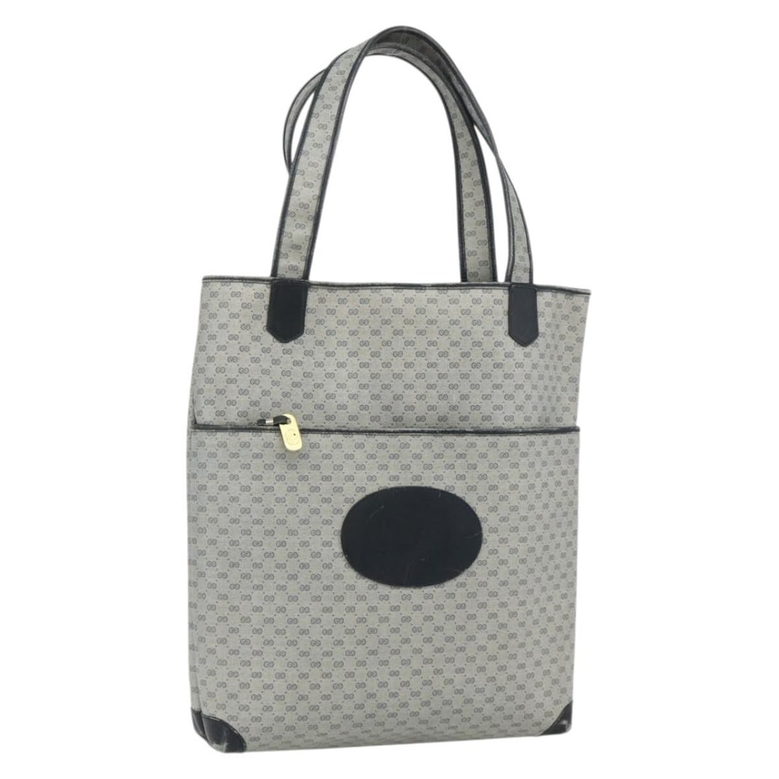 Gucci GG Supreme Navy Gold PVC Leather Tote Bag Italy: Gucci GG Supreme Navy Gold PVC Leather Tote Bag Italy This GUCCI GG Supreme tote bag features a navy and gold color scheme and is crafted from PVC leather and GG canvas. Designed for women, it offers 