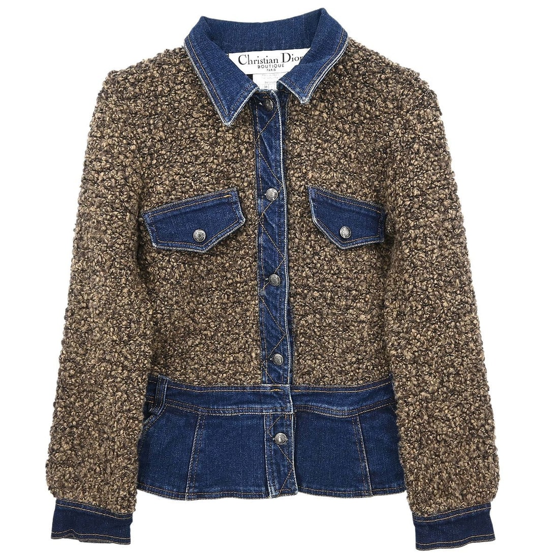 Christian Dior Brown Wool Nylon Jacket FR 38 (1 of 15)