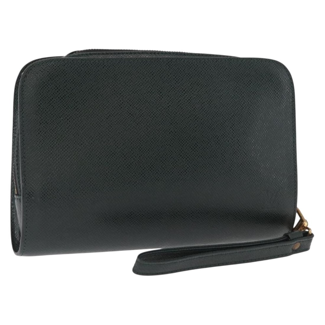 Louis Vuitton Baikal Epicea Taiga Leather Clutch Bag M30184: Louis Vuitton Baikal Epicea Taiga Leather Clutch Bag M30184 This Louis Vuitton Taiga Baikal clutch bag features the signature Epicea green Taiga leather exterior. The bag is crafted in France and is i