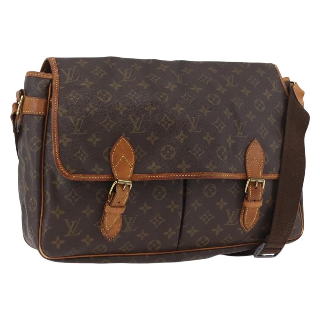 Louis Vuitton Gibeciere GM Monogram Canvas M42246 Women's Shoulder Bag: Louis Vuitton Gibeciere GM Monogram Canvas M42246 Women's Shoulder Bag This is a Louis Vuitton Monogram Gibeciere GM shoulder bag featuring the signature Monogram Canvas exterior. Designed for women, 