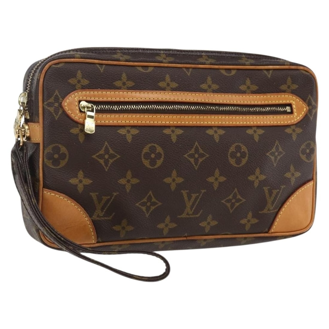 Louis Vuitton Marly Dragonne GM Monogram Canvas Clutch Bag M51825: Louis Vuitton Marly Dragonne GM Monogram Canvas Clutch Bag M51825 This Louis Vuitton Monogram Marly Dragonne GM Clutch Bag features the signature monogram canvas exterior in a classic monogram color. 
