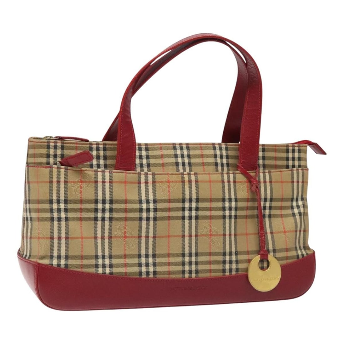 Burberry Beige Canvas Nova Check Women's Handbag Italy: Burberry Beige Canvas Nova Check Women's Handbag Italy This Burberry Nova Check hand bag features a beige canvas exterior with the iconic check pattern. Designed for women, it offers a spacious interi
