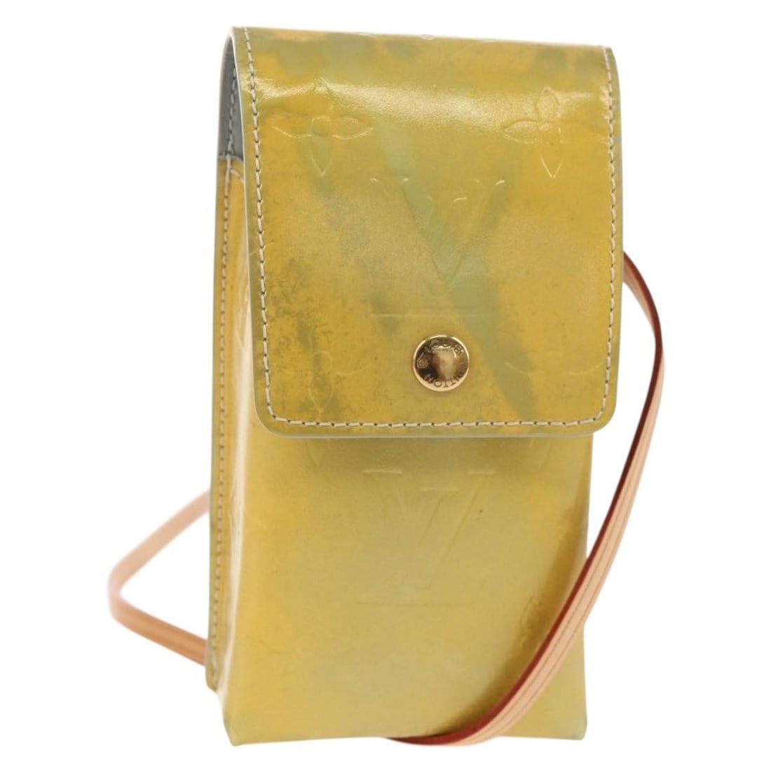 LOUIS VUITTON Monogram Vernis Walker Wallet Gris M91031 Auth (1 of 18)