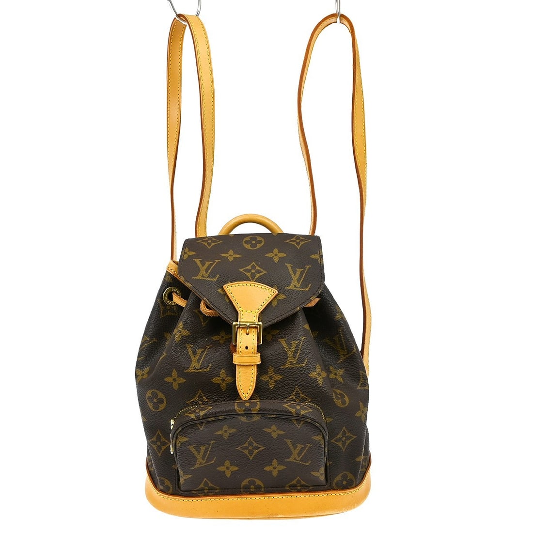 Louis Vuitton Mini Montsouris Monogram Canvas Backpack M51137: Louis Vuitton Mini Montsouris Monogram Canvas Backpack M51137 This is a vintage Louis Vuitton Mini Montsouris backpack crafted from the brand's signature monogram canvas with leather trim. The bag fea