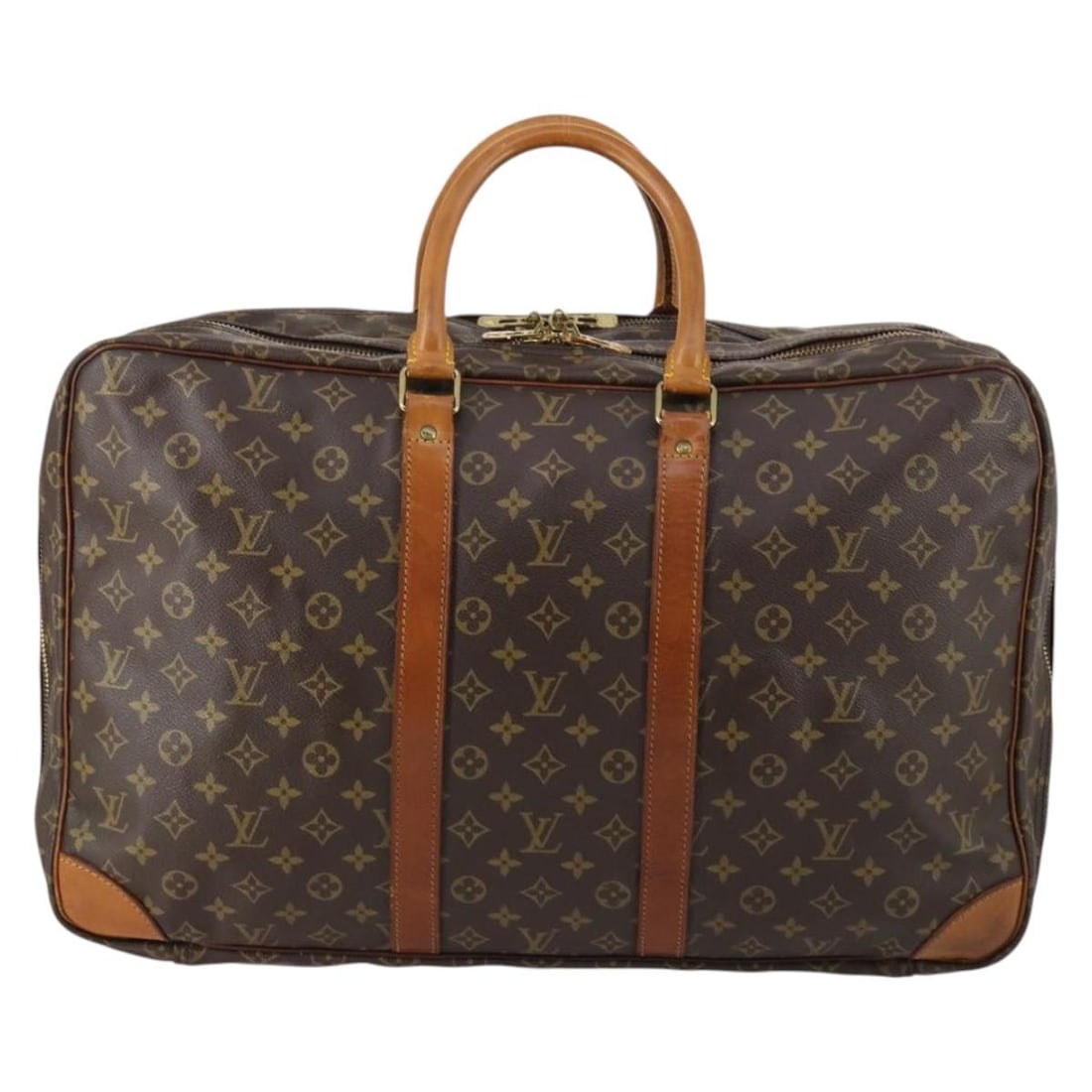 Louis Vuitton Sirius Monogram Canvas Travel Bag: Louis Vuitton Sirius Monogram Canvas Travel Bag This Louis Vuitton Sirius Handbag features the iconic Monogram Canvas design in brown and is crafted for unisex use. Made in France, the bag measures 54