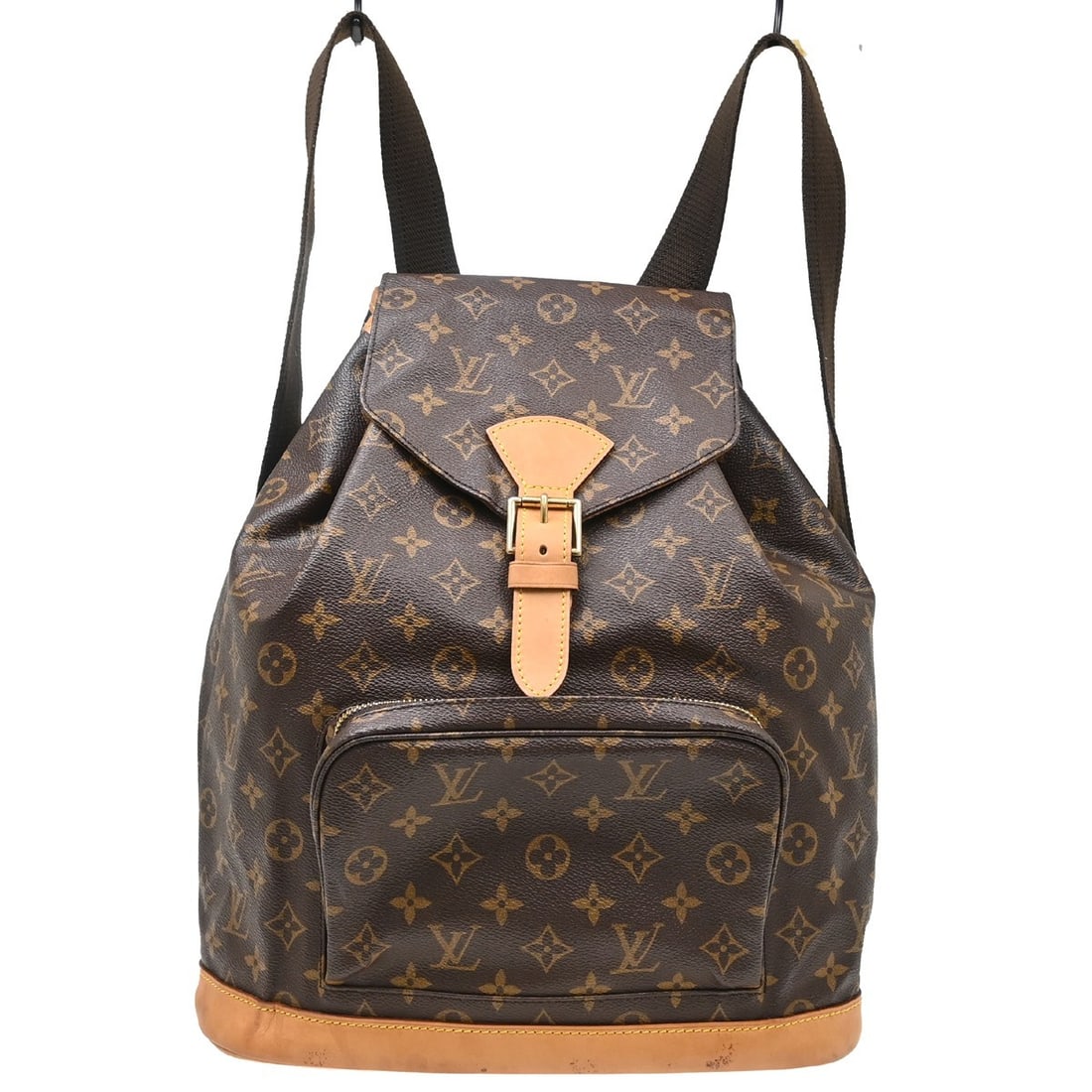 Louis Vuitton Montsouris GM Monogram Canvas Backpack M51135: Louis Vuitton Montsouris GM Monogram Canvas Backpack M51135 This is a Louis Vuitton Montsouris GM backpack featuring the classic Monogram canvas leather exterior. The bag is designed with a buckle dra