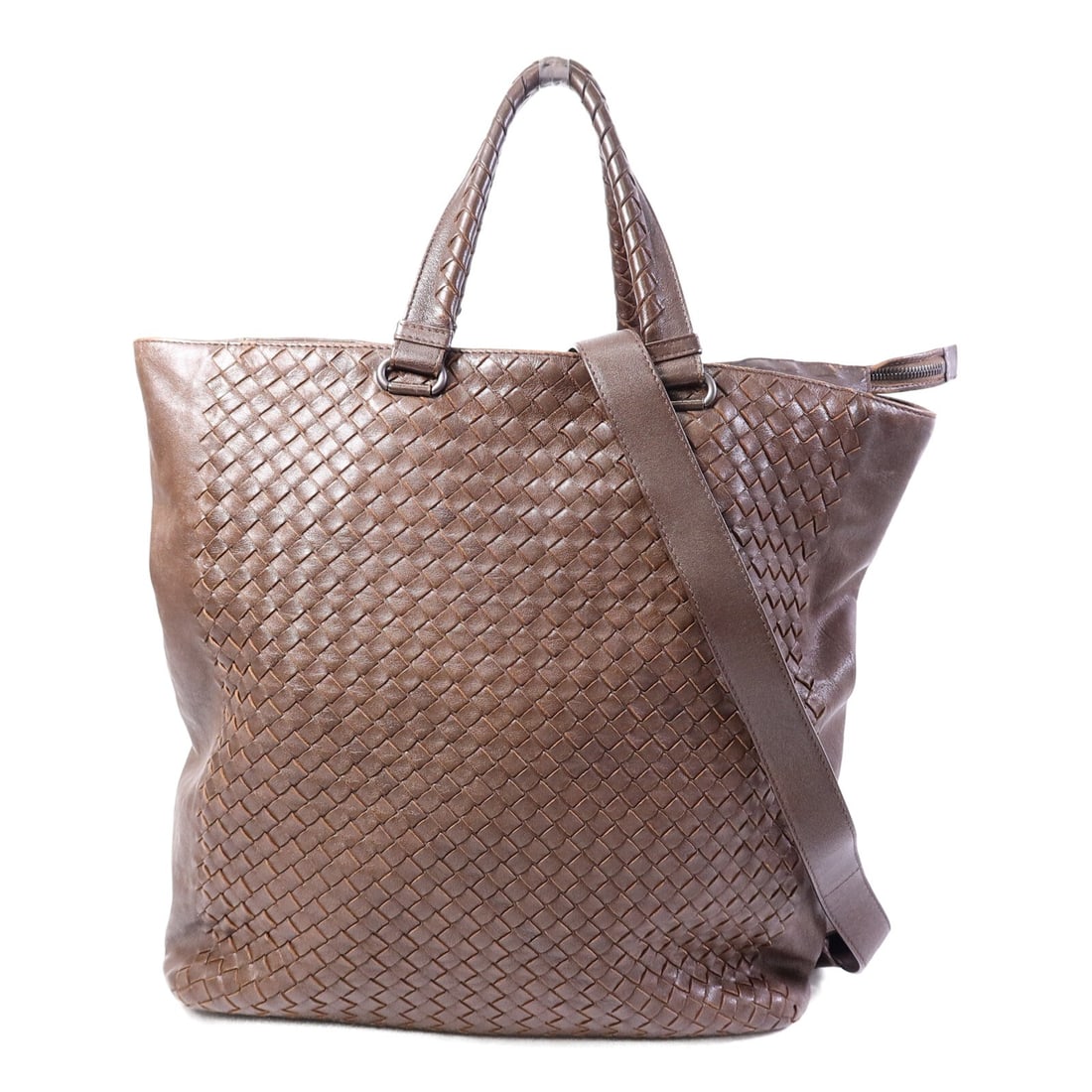 Bottega Veneta BV calfskin brown 2way shoulder bag (1 of 18)