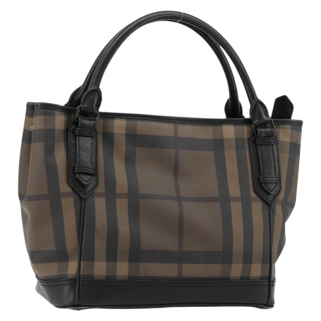 Burberry Beige Nova Check PVC Tote Bag: Burberry Beige Nova Check PVC Tote Bag This is a Burberry Nova Check tote bag crafted from beige PVC leather. The bag features a spacious interior and the iconic Nova Check pattern. It is designed for