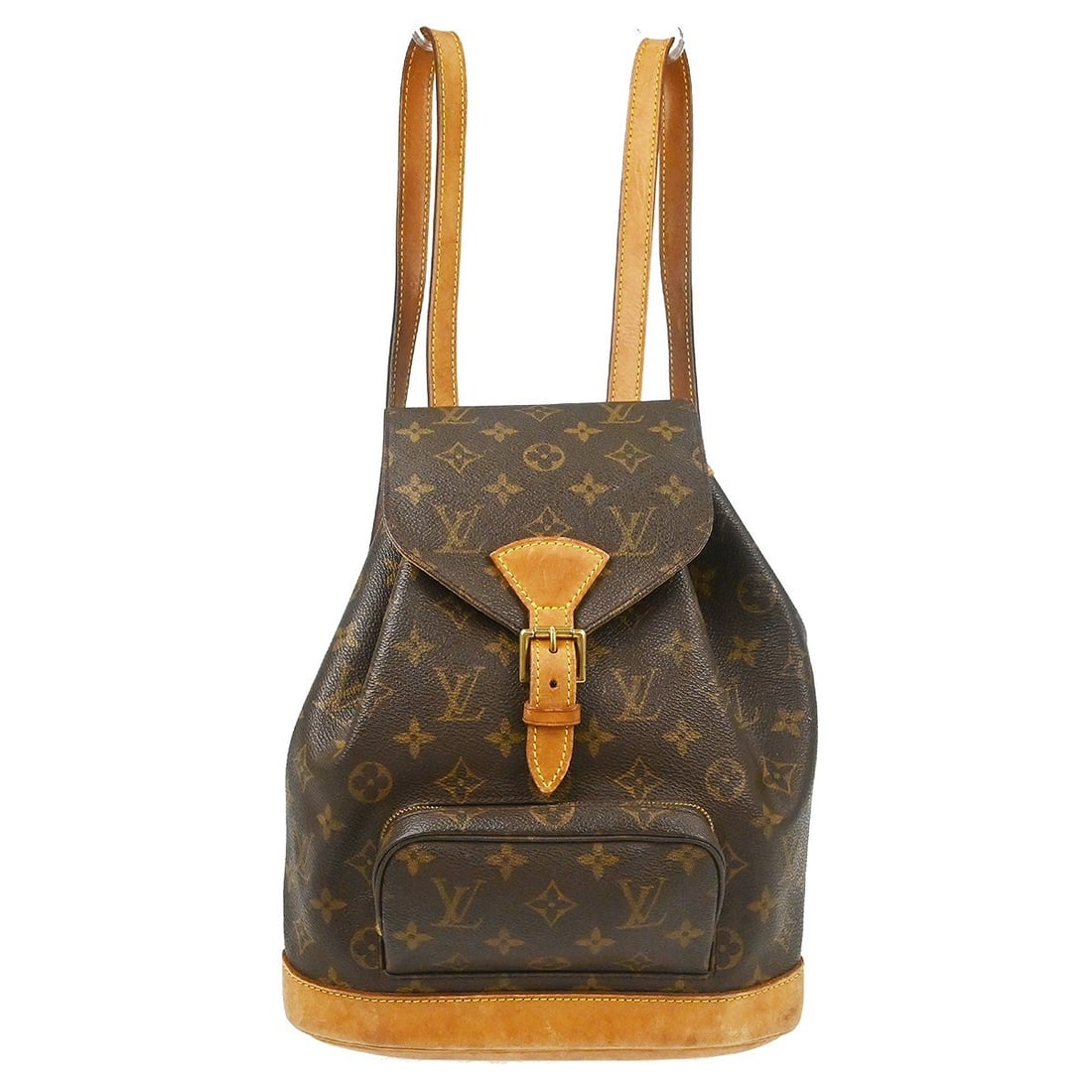 Louis Vuitton Montsouris Vintage Monogram Canvas Backpack: Louis Vuitton Montsouris Vintage Monogram Canvas Backpack This Louis Vuitton Vintage Montsouris Backpack features the iconic monogram canvas in brown, designed for women. The bag shows visible signs o