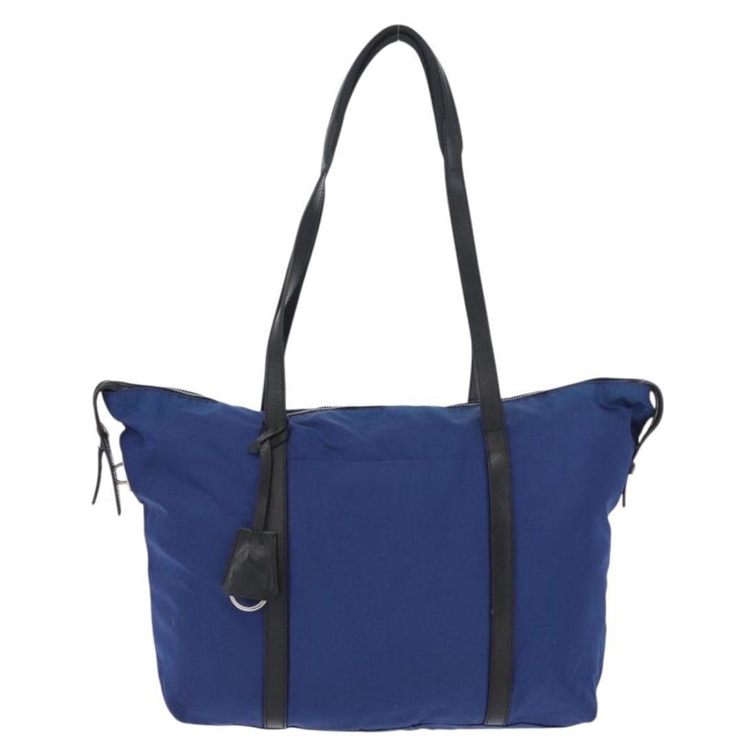 Prada Vintage Tessuto Blue Nylon Tote: Prada Vintage Tessuto Blue Nylon Tote This Prada Vintage Tote is crafted from blue nylon and features leather handles. Designed for women, this tote offers ample space with its classic silhouette and 