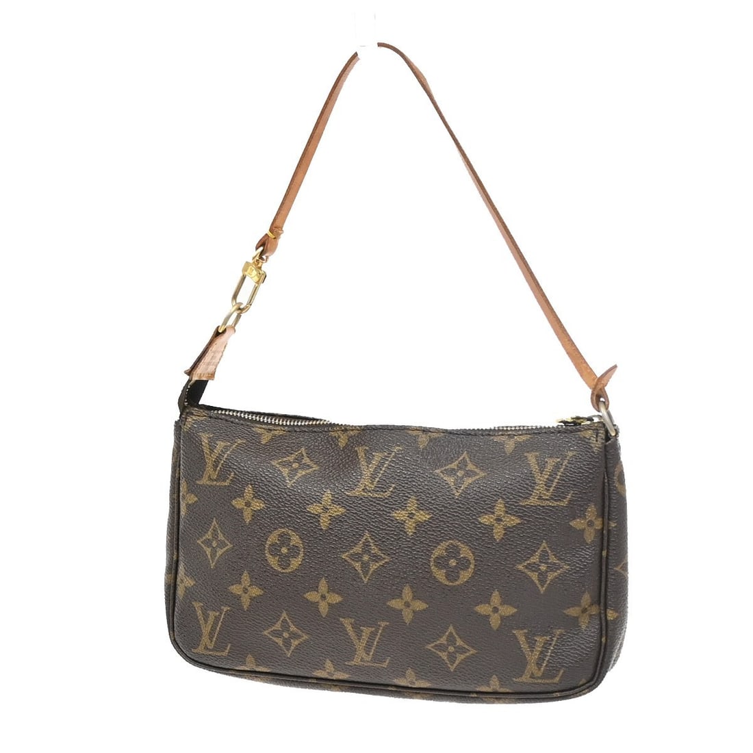 Louis Vuitton Monogram Canvas Pochette Accessoires NM Brown Handbag: Louis Vuitton Monogram Canvas Pochette Accessoires NM Brown Handbag This Louis Vuitton Pochette Accessoires NM is crafted from classic brown monogram canvas and designed for women. Made in France, it 