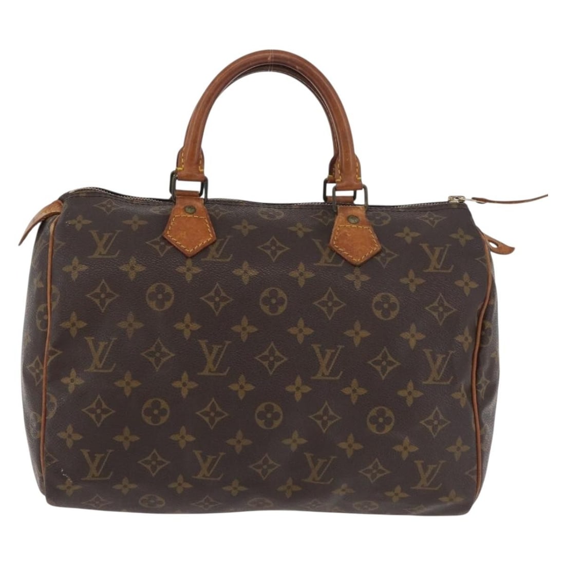 Louis Vuitton Speedy Brown Monogram Canvas Bag 30cm x 21cm x 17cm: Louis Vuitton Speedy Brown Monogram Canvas Bag 30cm x 21cm x 17cm This Louis Vuitton Speedy Handbag features the iconic monogram canvas in brown and is designed for women. The bag is in fair condition