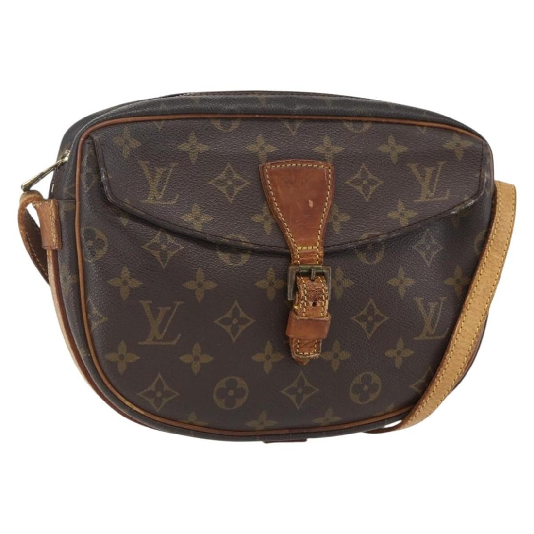 LOUIS VUITTON Monogram Jeune Fille MM Shoulder Bag M51226 Authenticated: LOUIS VUITTON Monogram Jeune Fille MM Shoulder Bag M51226 Authenticated Presenting the LOUIS VUITTON Monogram Jeune Fille MM Shoulder Bag, a timeless accessory crafted in France. This stylish shoulder