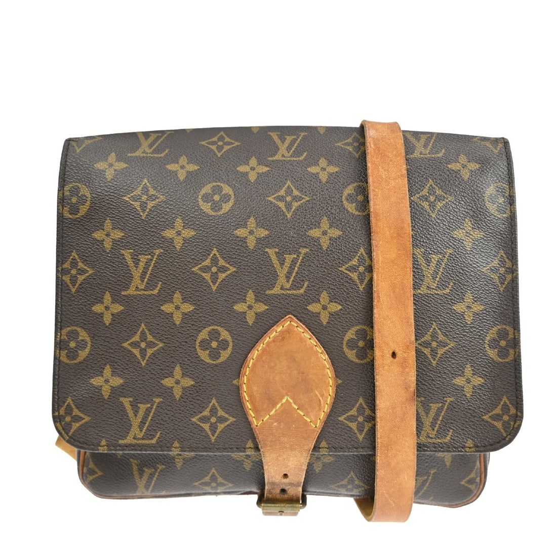 Louis Vuitton Cartouchiere GM Monogram Canvas Crossbody Bag: Louis Vuitton Cartouchiere GM Monogram Canvas Crossbody Bag This Louis Vuitton Cartouchiere GM shoulder bag features the iconic monogram canvas with leather trim and an adjustable crossbody strap. The