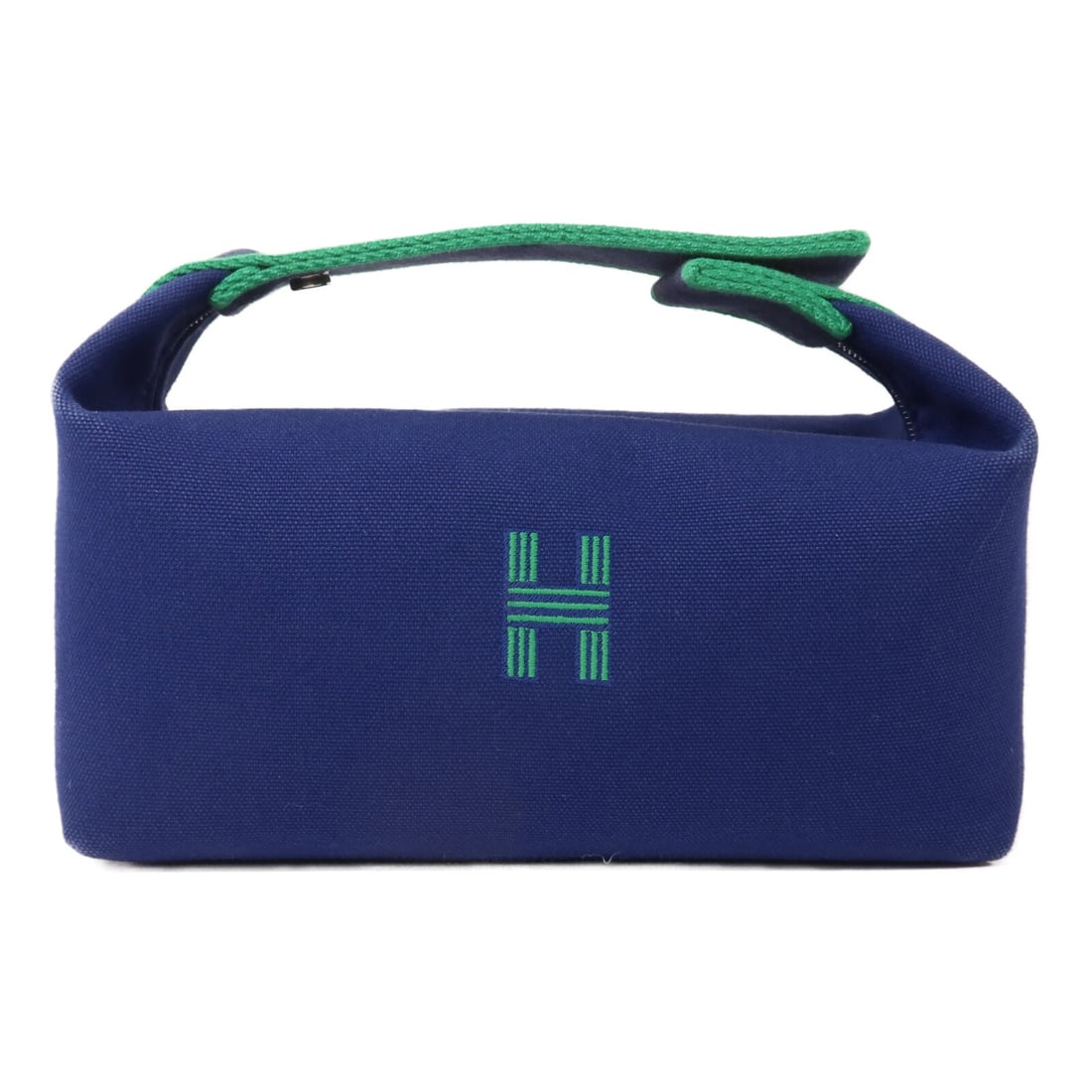 Hermes Bride A Brac canvas handbag Bleu Marine PHW: Hermes Bride A Brac canvas handbag Bleu Marine PHW This Hermes Bride A Brac handbag is crafted from blue canvas and features palladium hardware. Made in France, this stylish and compact bag is designe