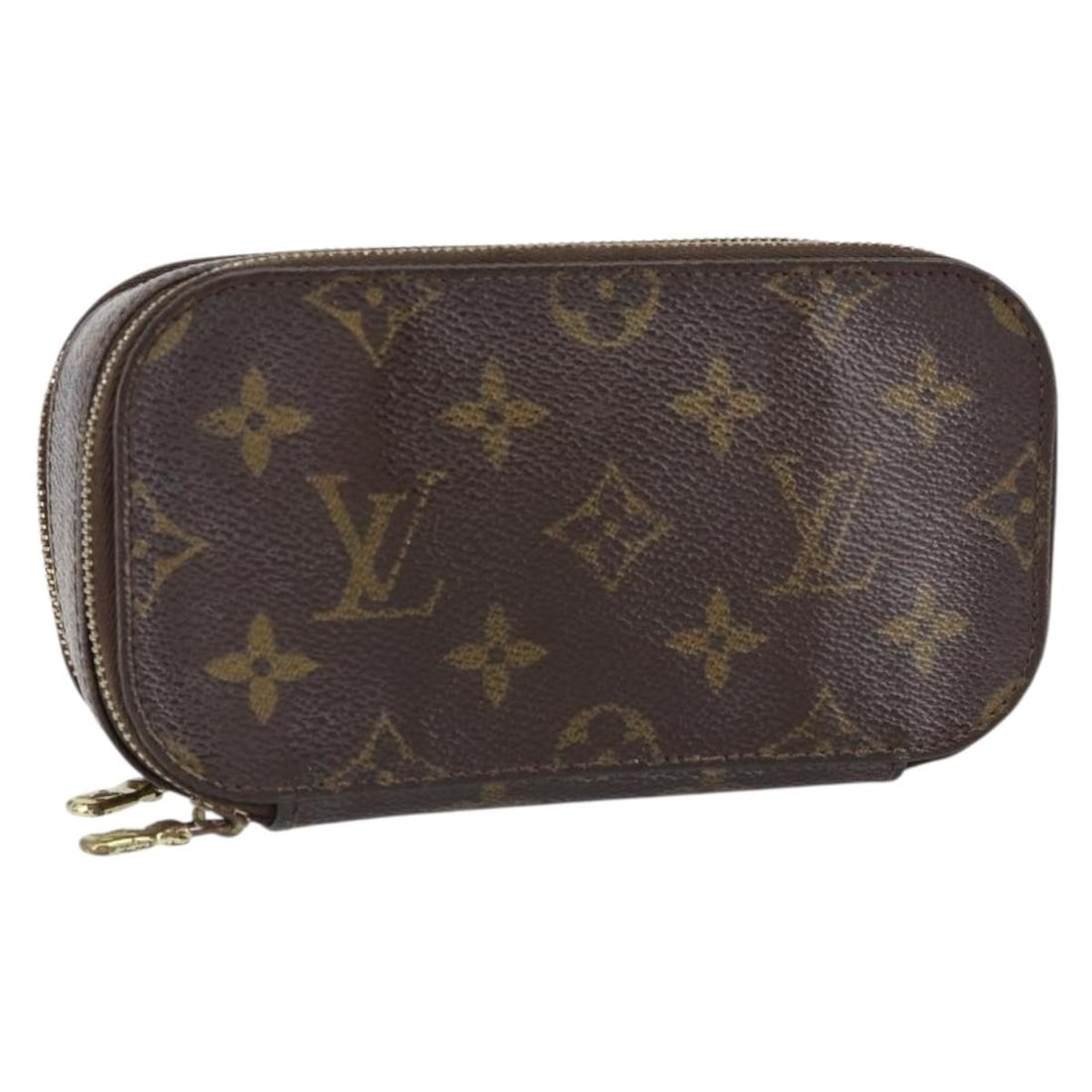 LOUIS VUITTON Monogram Trousse Brush PM Cosmetic Pouch M47510 Auth (1 of 18)