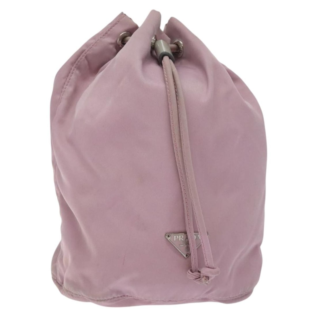Prada pink silver nylon pouch Italy women bag: Prada pink silver nylon pouch Italy women bag This PRADA pouch is crafted from pink and silver nylon, offering a stylish and versatile accessory. Designed for women, it features a compact size suitabl
