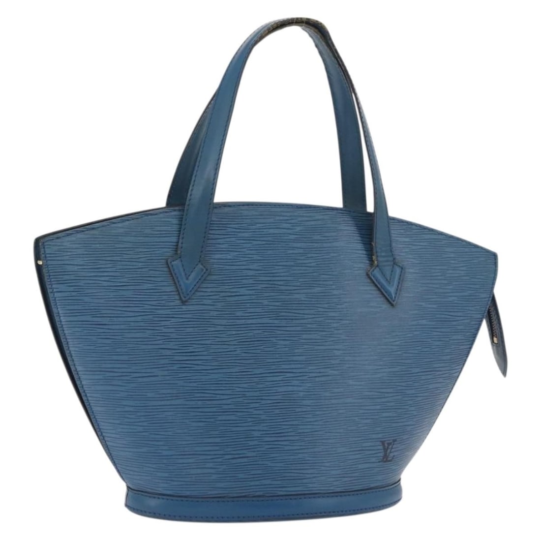 Louis Vuitton Saint Jacques Epi Leather Blue Shoulder Bag M52275: Louis Vuitton Saint Jacques Epi Leather Blue Shoulder Bag M52275 This Louis Vuitton Epi Saint Jacques shoulder bag features a distinctive blue Epi leather exterior and is designed for women. The bag o