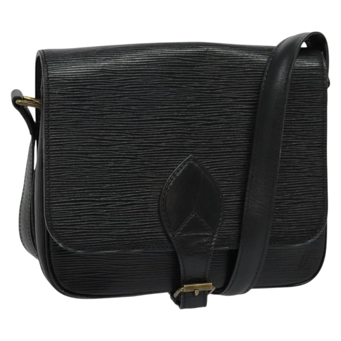 Louis Vuitton Epi Cartouchiere MM Black Shoulder Bag M52242 Made in France: Louis Vuitton Epi Cartouchiere MM Black Shoulder Bag M52242 Made in France Introducing the LOUIS VUITTON Epi Cartouchiere MM Shoulder Bag, a timeless accessory crafted in France. This shoulder bag fea