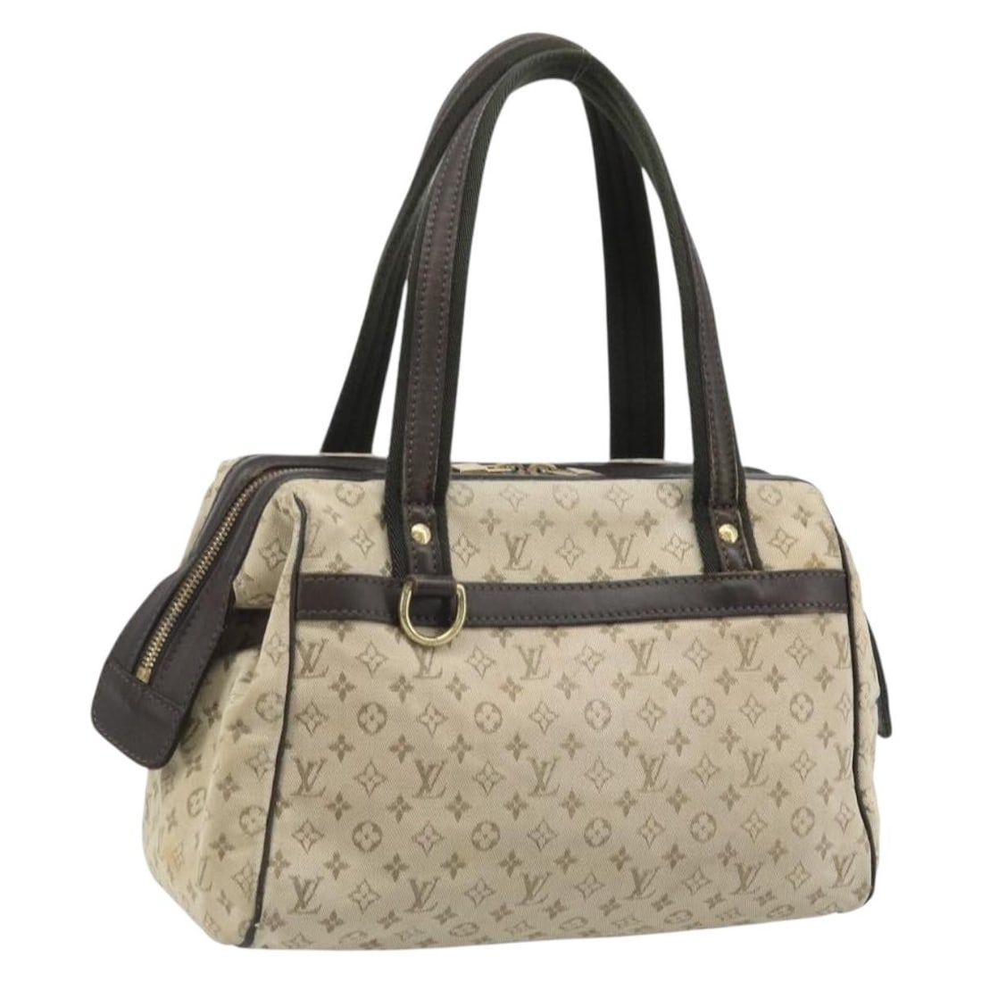 Louis Vuitton Josephine PM monogram mini canvas khaki handbag: Louis Vuitton Josephine PM monogram mini canvas khaki handbag This Louis Vuitton Monogram Mini Josephine PM handbag in khaki is crafted from Monogram Mini canvas and was made in France. It features a 