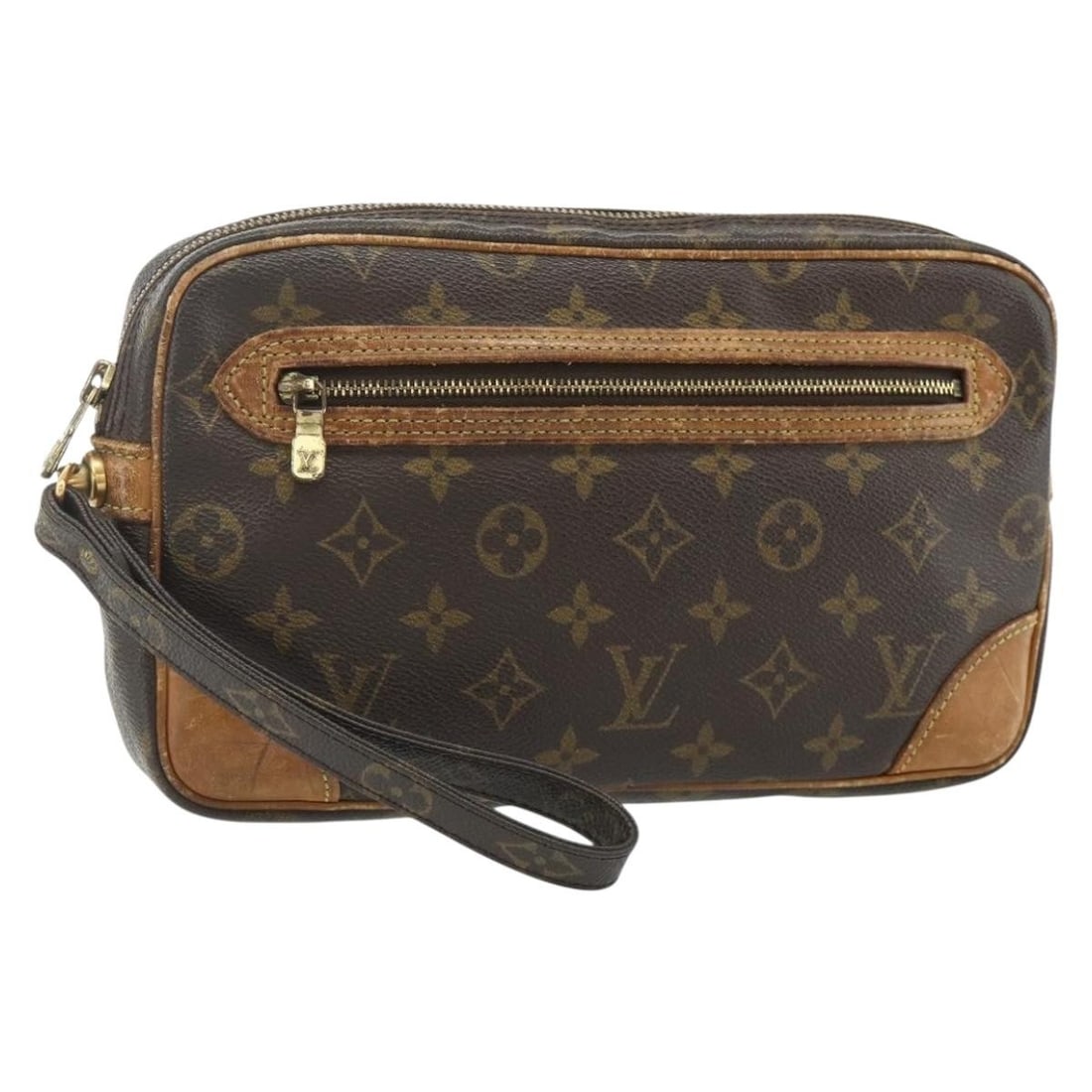 Louis Vuitton Marly Dragonne GM Monogram Canvas Clutch M51825: Louis Vuitton Marly Dragonne GM Monogram Canvas Clutch M51825 This Louis Vuitton Monogram Marly Dragonne GM Clutch Bag features the brand's signature monogram canvas with a classic rectangular silhoue