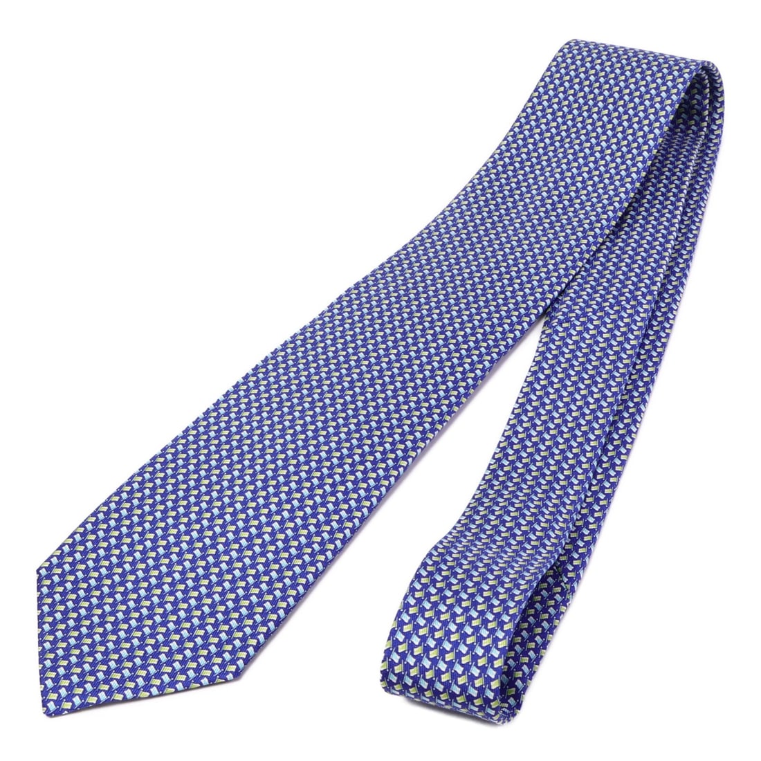 Salvatore Ferragamo Blue Silk Tie (1 of 7)